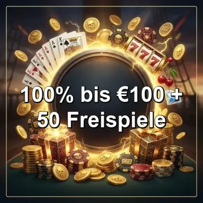 Offre de bienvenue Tortuga Casino 100% jusqu'à 100€ et 50 tours gratuits